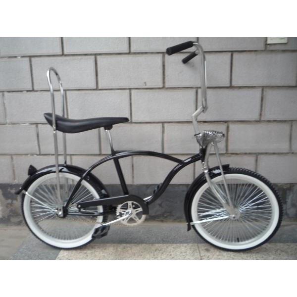 Steel Fork 20 Inch Adult Black Color Children Sport Goods Kids Beach Cruiser Lowrider Bike
