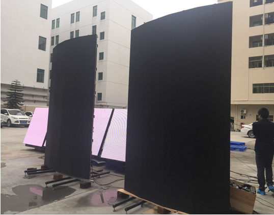 P5 Outdoor Rental HD Curved Led Video Wall , 5.95mm Flexible Led Display