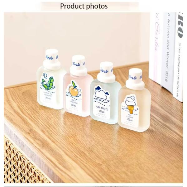 50ml Kids Mini Lasting Light Fragrance Body Spray Perfume for Students Baby Bear Girl with Peach Mini Perfumes Original