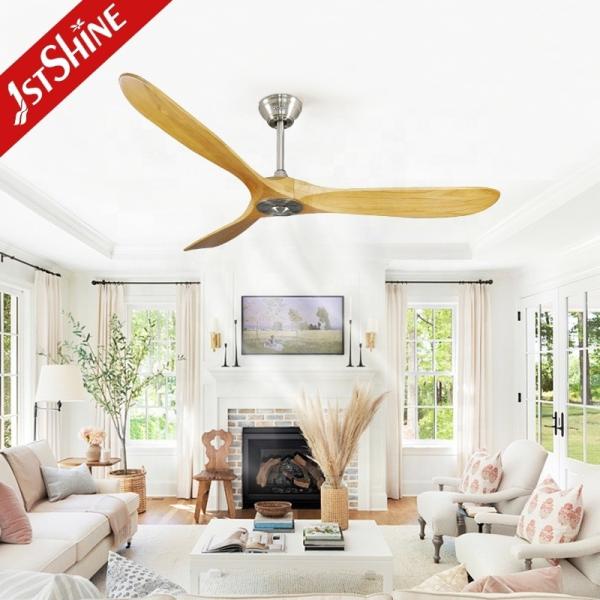 5 Velocidade de escolha com controle remoto Ventilador de teto de madeira para eficiência energética de casas interiores