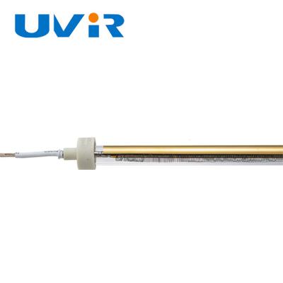 Base des lampes SC05 d'halogène du filament IR de tungstène avec le revêtement d'or
