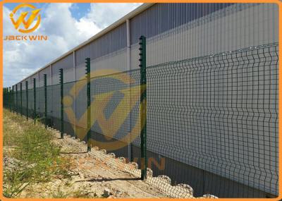 3.3m Height Galvanized Clear View Safety Fence / Security Fence Powder Coated