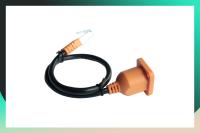 Línea de extensión pura de cable del remiendo del cobre RJ45 con el oído fijado con el varón del agujero del tornillo