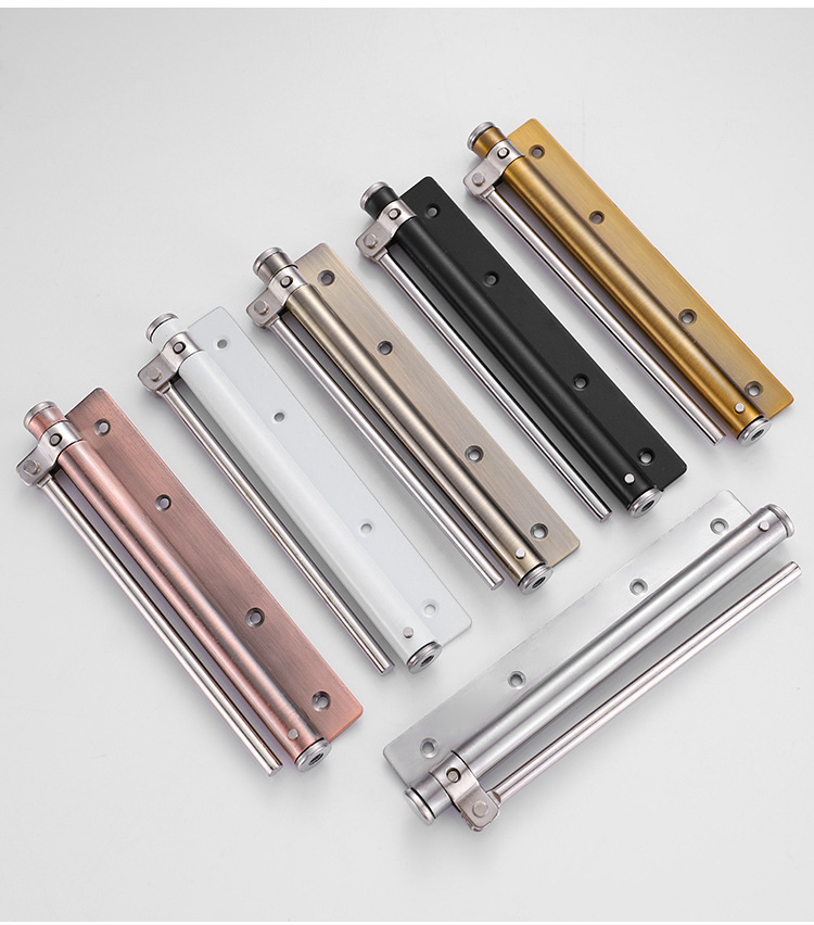 Modern Design Lightweight Stainless Steel Automatic Door Closer Adjustable Speed 180 Opening Invisible Door Spring Bathroom