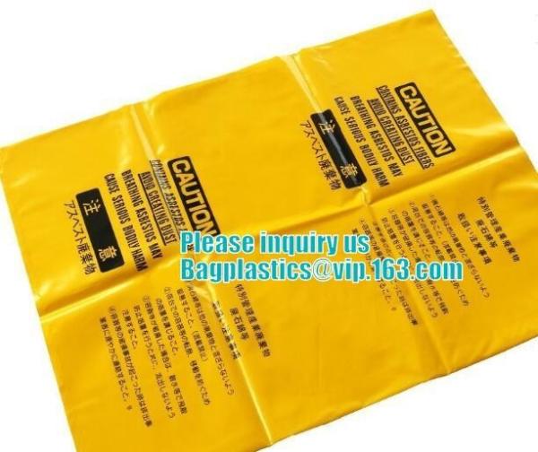 Building Films Autoclavable Biohazard Bags  , Infectious Linen Bags Rubble Sacks Covers