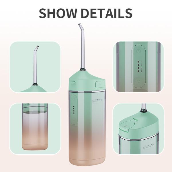 4 Nozzles Mini Water Flosser Cordless For Outdoor Household Hotel