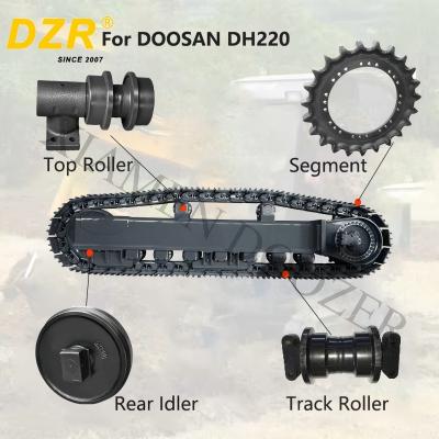 Whole Undercarriage Set  For DOOSAN DH220  All Series Top Track Roller Idler Sprocket Segment  For Undercarriage Spare Parts
