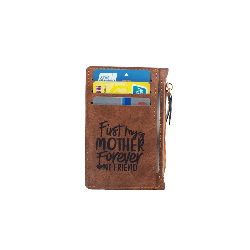 Blank Laser Engravable Vegan PU Leather Card holder & Wallet