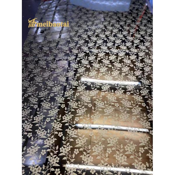 Super Mirror Etched 304 Stainless Steel Sheet 1219x2438mm for Elevator Applications