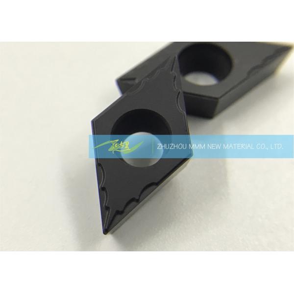 DCMT11T302PF CNC Carbide Inserts , Cemented Carbide Inserts With R0.2 Tip Arc