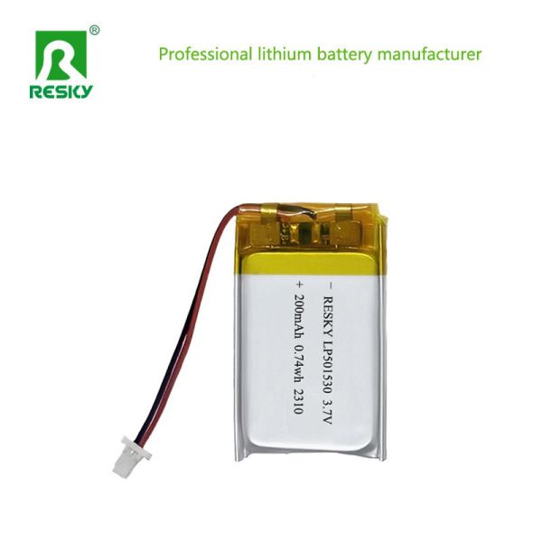 Lifepo4 Batteries 501530 200mAh 3.7v Small Rechargeable Power Lipo Li-polymer Battery Cell