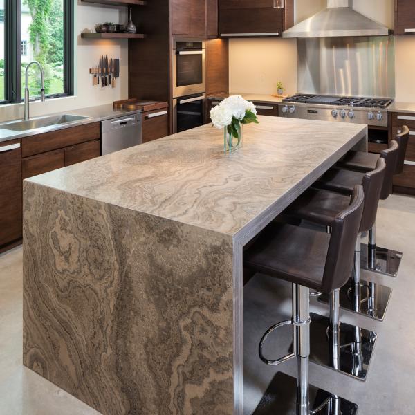 Wooden Modular Modern Island Kitchen Cabinet U Shaped Veneer Kitchen Cupboard