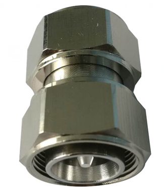 Mini Din 4.3-10 Male To Mini Din male RF Coaxial Connectors Adaptor Silver Plated