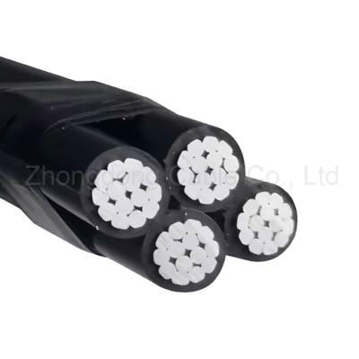 1Kv PE PVC Insulation Aerial Bundled ABC Cable Aluminum Conductor Overhead Cable