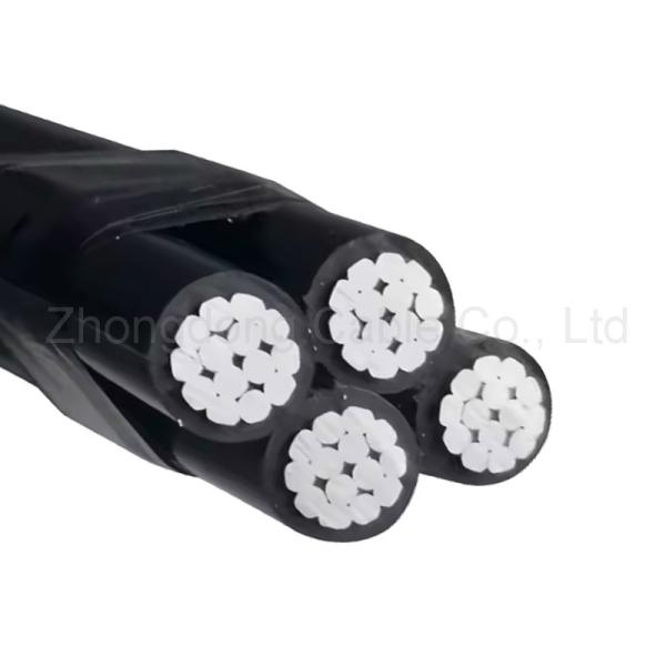 1Kv PE PVC Insulation Aerial Bundled ABC Cable Aluminum Conductor Overhead Cable