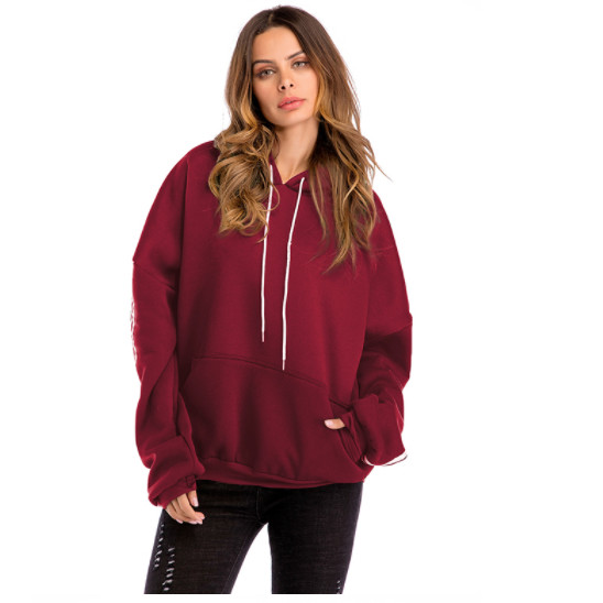 2021 дизайн Hoodie случайного простого пробела хлопка моды изготовленный на заказ сублимированный
