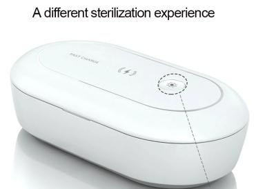 UV Phone Sanitizer Box With Wireless Charging Disinfection Box Sterilizer Box For Eliminating Virus universal wireless