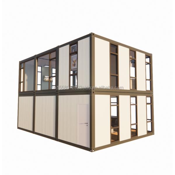 Hôtel Produit en acier à paquet plat Design moderne Appartement fabriqué par Cbox Luxe Maison de conteneur portable à deux couches