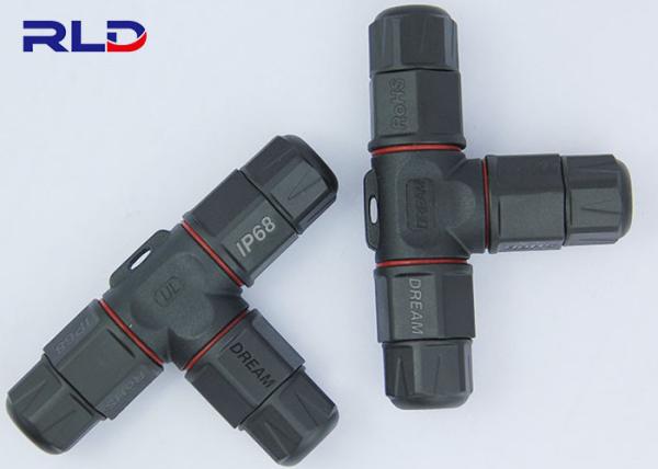 T Type Waterproof Power Connector IP68 2 3 4 Pin Assembly Connector