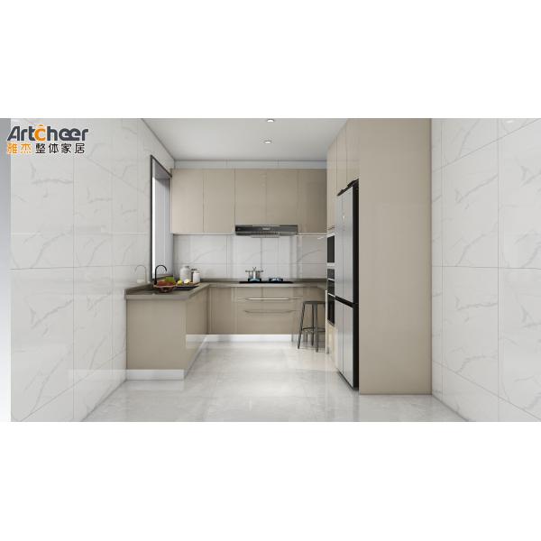 Полный набор деревянных кухонных шкафов из нержавеющей стали для индивидуальных цветовых вариантов