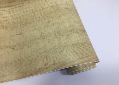 0.20-0.25mm Grasscloth Self Adhesive Wood Grain Wallpaper Waterproof Embossed