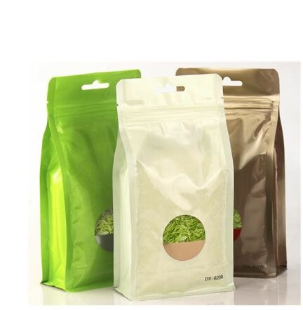 Wholesale Biodegradable Heat Seal Custom Print Aluminum Foil Plastic k Empty Green Tea Bag With Hole