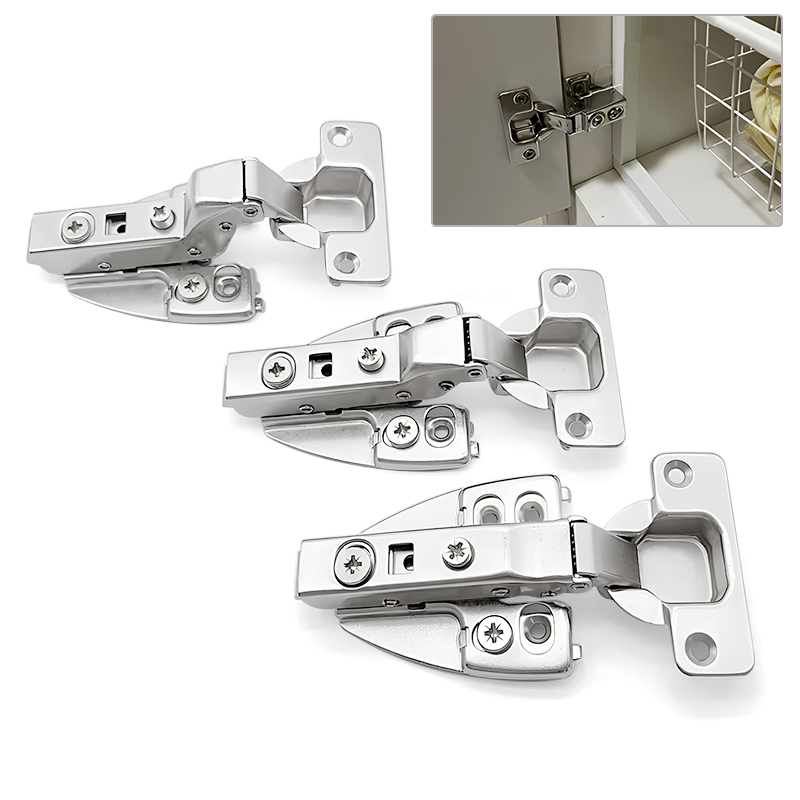 Thickened 35mm Cup Diameter Hydraulic Soft Close Hinge Detachable Base Full Overlay for Wardrobe & Cabinet Doors