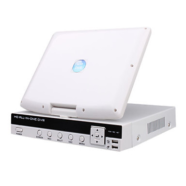 P2P H.264 4 Channel D1 DVR System with 10.5 Inch LCD Display Screen,HDMI,RS485
