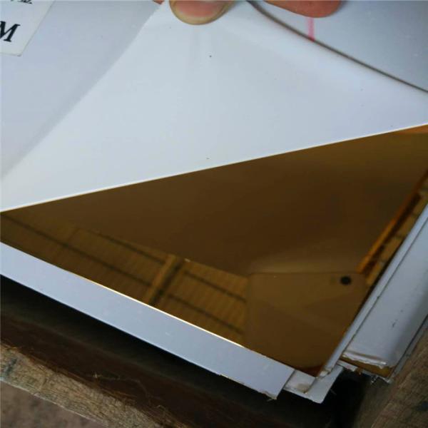 Pvc coating Rose gold sand blasting finish stainless steel sheet plate for decoration