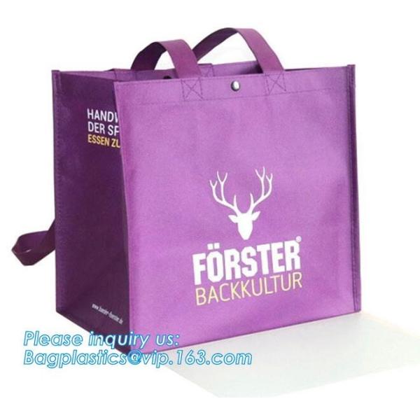 Promotional Custom LOGO Printed Gift Tote Shopping Non Woven Bag, Classic Black Non Woven Fabric Shopping Carry Bag Whol