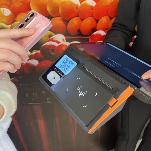 Android 13 Payment Terminal 4G Mobile POS Machine With 6400mAh Battery
