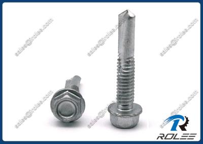 Ruspert Plated Stainless 410 Hex Washer Head Self Drilling Screw for Heavy Duty Steel Structure