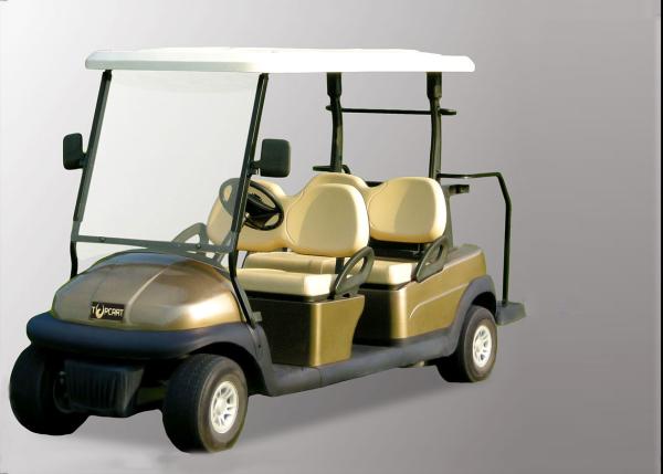 Champagne Color 4 Seater Golf Cart Electric Vehicles With 3.7kw KDS Motor