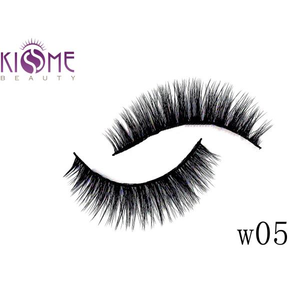 Vivid Long Whispy Mink Fake Eyelashes Multi Lengths Mixed 0.07mm Thickness