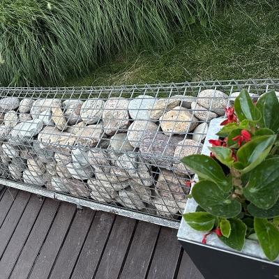 Muralha de retenção de gaiolas de madeira galvanizadas com padrão de solda personalizável