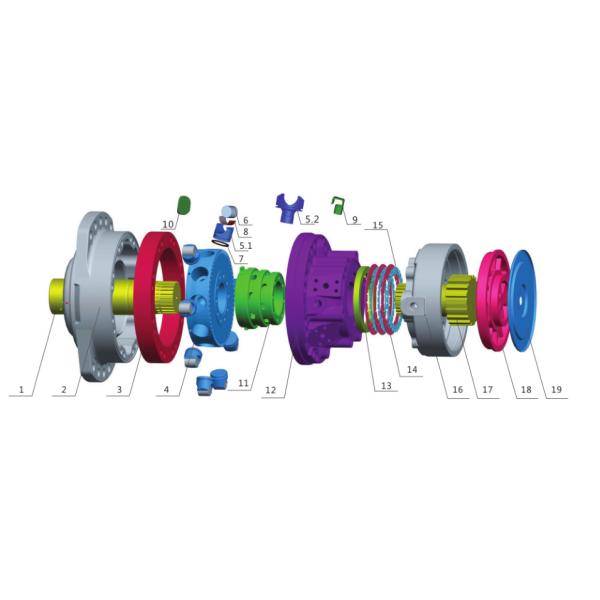 MSE18 MS18 Poclain Hydraulic Motor Parts Long Life For Concrete Pump Truck