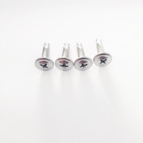 Stainless Steel SS AISI 410 Wafer Truss Head Self Drilling Screws For Metal Phillips Drive