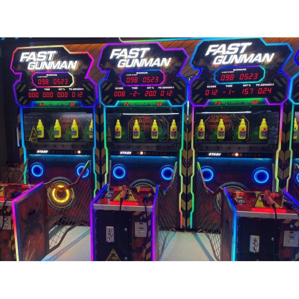 Hot Sale Playfun Fast Gunman Shooting Arcade Game Indoor Amusement Coin Operated Shoot Gun Shooting Games Machine for Kids
