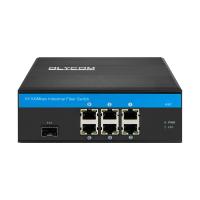 Portos do interruptor 6 do ponto de entrada da fibra ótica do FCC, interruptor durável de Shell Din Rail Mount Network do metal