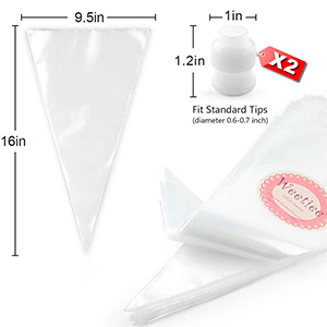 Biodegradable Pastry Piping Bags, Cake Decorating Bags, Baking Cookies Candy Supplies Kits,  Icing Bags