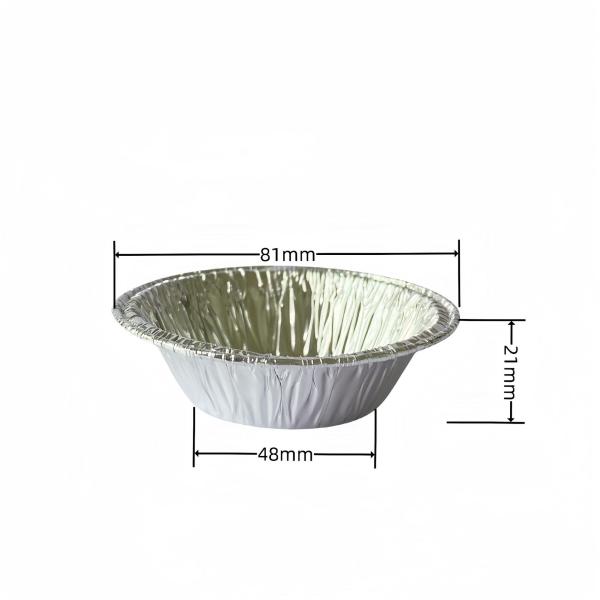 Food-grade aluminum foil 8011 Disposable bowl with customizable dimensions for food packaging