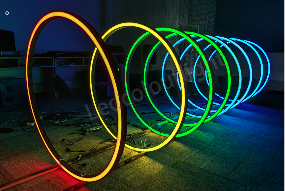 Stage Lighting 700mm Artnet DMX RGB RGBW LED Video Programmable Pixel Ring Light