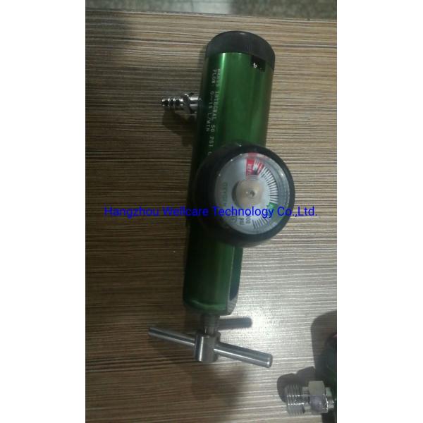 Oxygen Aluminum Cylinder Regulator, Green Anodized Aluminum, 0-8 Lpm 870 Cga