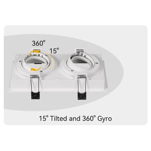 Versatile Anti-Glare GU10 Recessed Spotlight Frame For Tailored Commercial Lighting Solutions