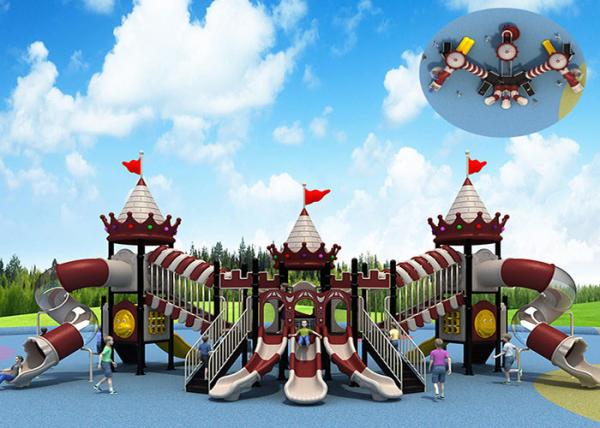Big Kids Plastic Playground Equipment For Daycare Centers Fadeproof Crackproof
