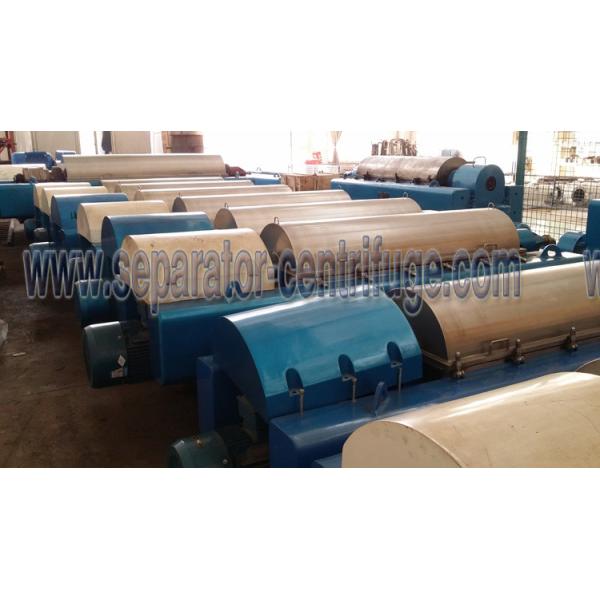 Separador continuo horizontal industrial de la jarra - centrifugadora para el tratamiento de aguas residuales