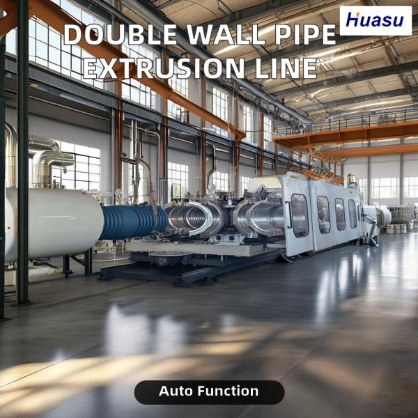 Siemens PLC Controlled HDPE Pipe Extrusion Line with 32mm - 1600mm Pipe Diameter Range and 100-2000kg/h Output