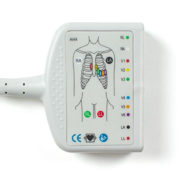 Flexível GE Healthcare Marquette ECG Trunk Cable 22341809 para Adultos/Monitoramento Pediátrico