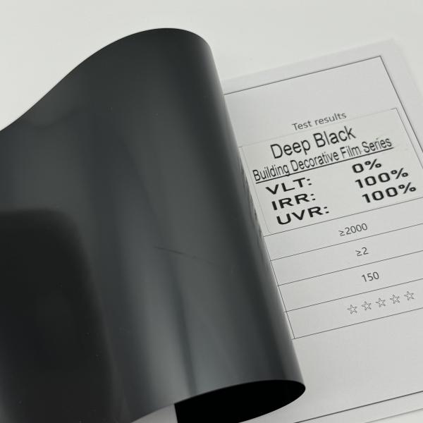 UV Rejection Office Building Window Tinting Skin Care Building Film Deep Black 2 mil