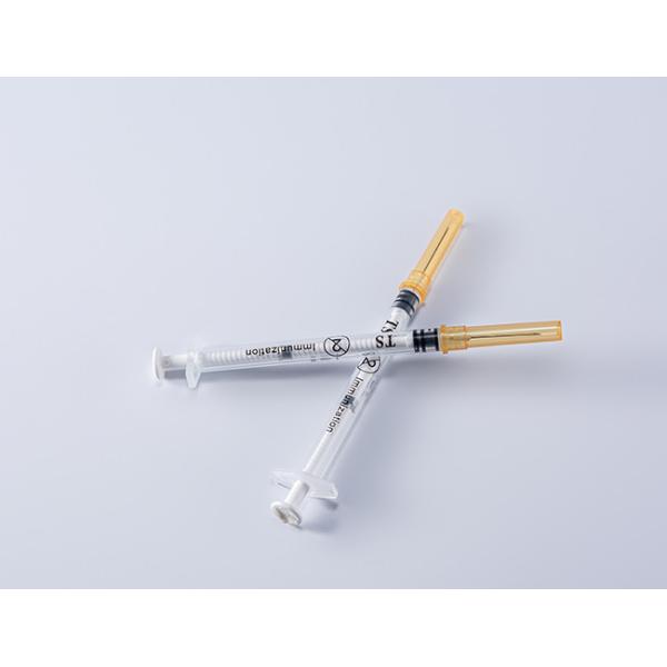 Fixed Dose Immunization FDA510K Auto Disable Syringe 0.5 Ml With Needle